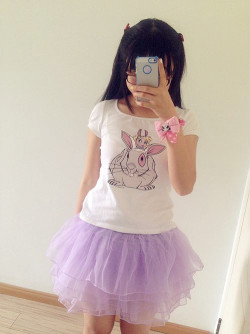 alt-taobao:  mini pink and lilac ruffled