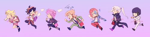 my contributions to the jjba school zine! the first one is my page spread and the second is my washi