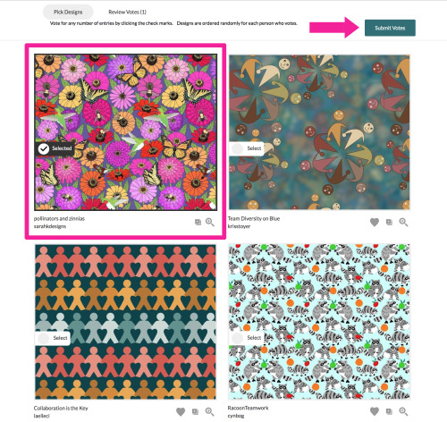 Please vote for my entry in the Spoonflower Teamwork Design Challenge:https://www.spoonflower.com/co