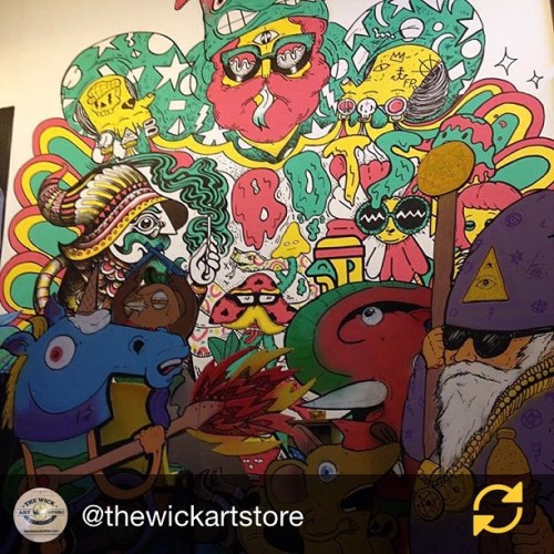 RG @thewickartstore: #penpusherslive #livedrawing #thewickartstore #thelondonillustrationfair #bots 