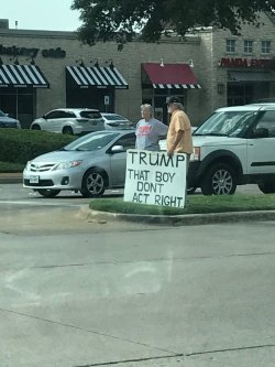 angrybrownwomxxn:  dude-queen:  txztxz:  skyakafreckles:  He surely doesn’t  Fort worth, Texas 2017   Direct Action in front of the Panda Express   I heard Hank Hill’s voice while reading that.  