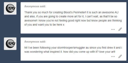 littleststarfighter:Yay I got some bloods questions…ahem!! I’m calm ;)- Ah thank you. I