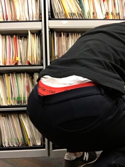 morrishudsonrock:  Diapered at work today. Think anyone saw my waistband peeking? (Accidentally deleted my last post)