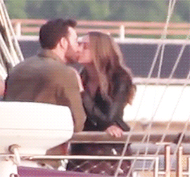 Chris Evans & Ana De Armas On The Set Of Ghosted