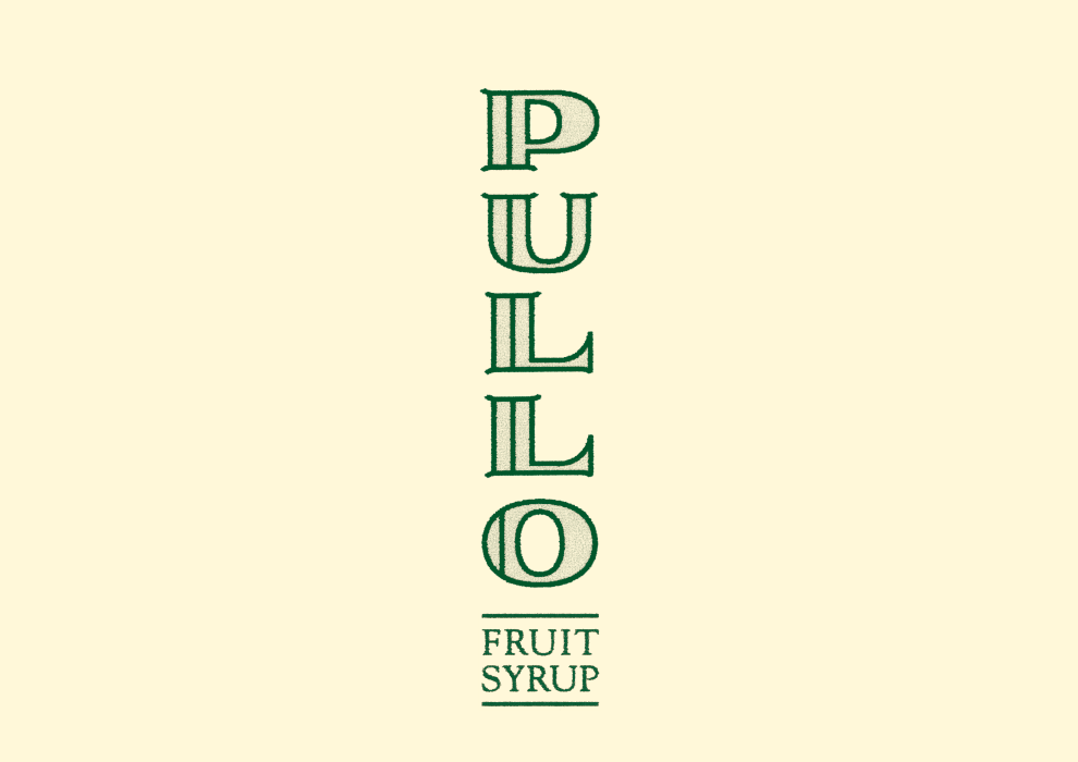 看太郎 Pullo Fruit Syrup オーガニックフルーツシロップのラベルデザイン