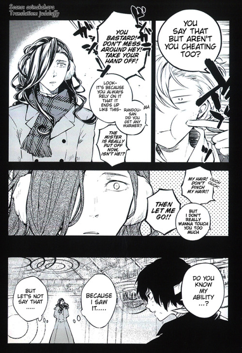 judaluffy: Bungou Stray Dogs Anime Vol.13 Omake [ENG]Scans: @aoinakahara (raws)Translation &amp;