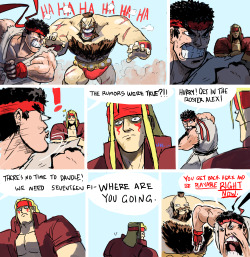 dreaminerryday:  Pretty much my reaction when I found out Alex was only a background character in Street Fighter V.   being the new main character really didn’t work out for that poor guy.