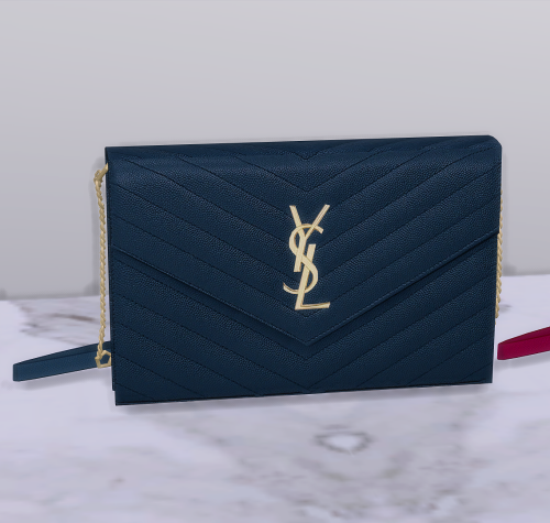 YSL Wallet-on-Chain- New &amp; Original Mesh by me- 12 SwatchesDOWNLOAD (Patreon)&mdash;&