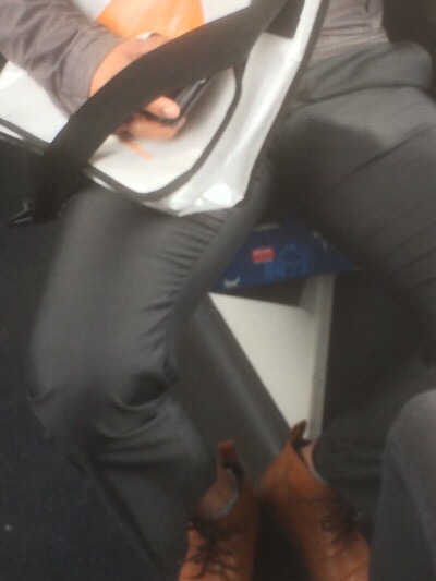 theslinkerthings: dirtyhairyscot:Why do I never get guys like this on my train?! Wow! I would just d