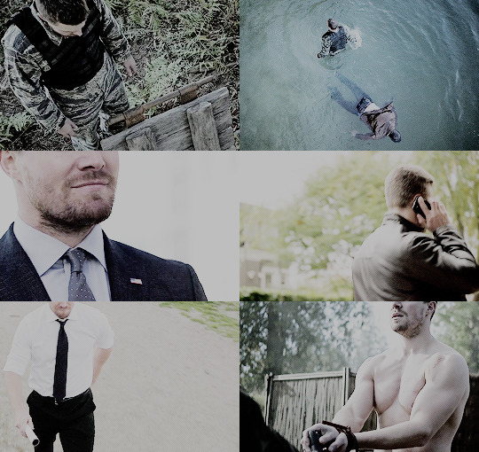 finnsline:  oliver queen + faceless 