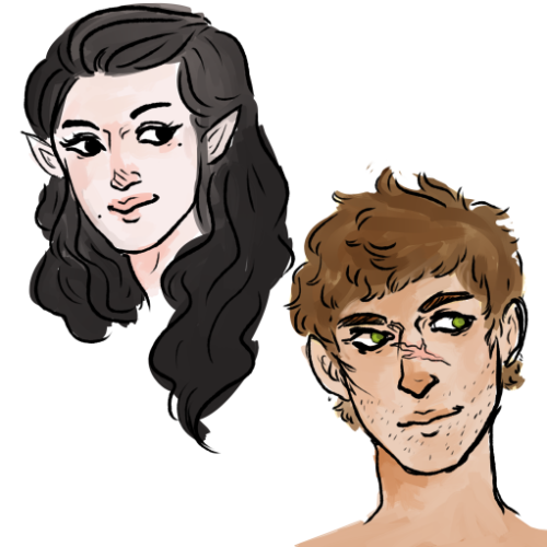 floating heads of the dragon ages kids,my warden anaise tabris and dragon age oc davian reeddavian i