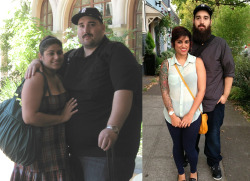 Datsmyass:  Before-And-After-Pictures:  This Is Me And My Husband! Him: 5’11 30