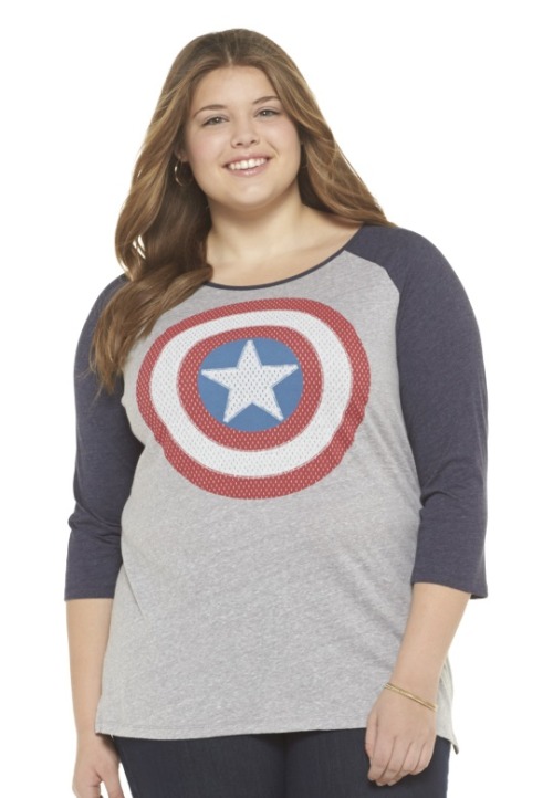 fuckyeahmarvelstuff:Marvel Plus Size Tops from Target