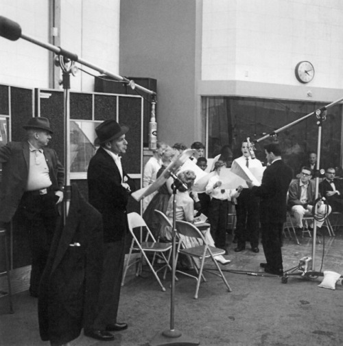 ladybegood: Frank Sinatra recording “High Hopes,” 1959