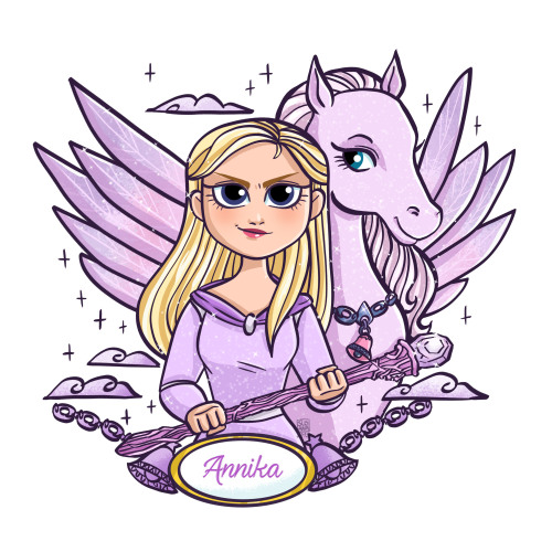 susanarodriguesart: Day 3: Barbie as Princess Annika from the movie - The Magic of Pegasus(if you ar