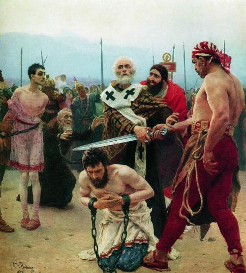 Ilya Repin: St. Nicholas Saves Three Innocents from Death (1888)