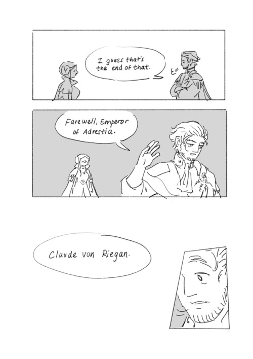 Part 1 | Part 2A late night negotiation. Claude and Edelgard have a (non) conversation. (light 