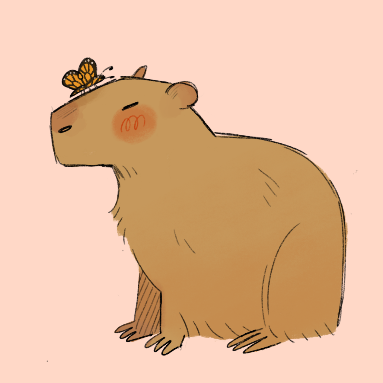 rosarrie / jesse — wanna draw more capybaras…. theyre rlly fun.