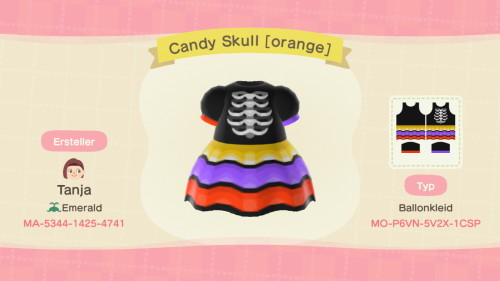 dresses for your animal crossing halloween party that fit the candy-skull masks 
