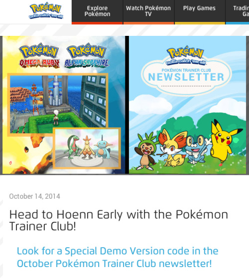 sawsbuckgo:tracytangerine:Important Reminder for all Pokemon Fans!Make sure you get signed up on pok