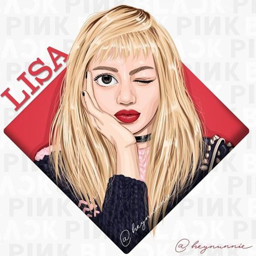 Lisa &frac14; #lisa #blackpink #blink #kpop #jisoo #jennie #rose #yg #fanart #블랙핑크 #지수 #리사 #로제 #제니