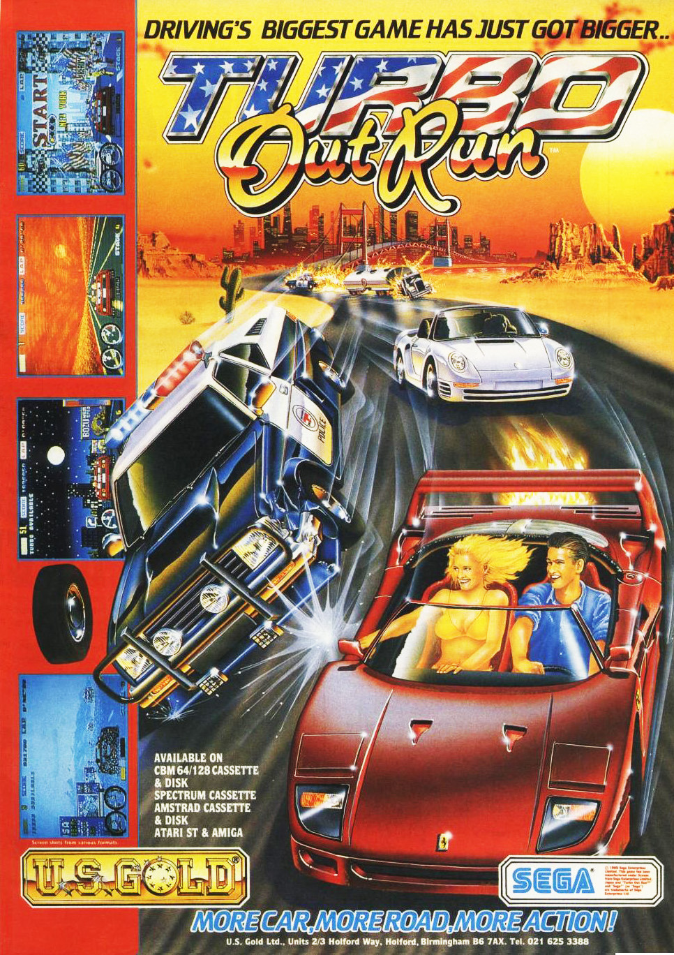 oldgamemags:  Turbo Outrun! Follow oldgamemags on Tumblr for more awesome scans