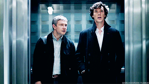 sherlockspeare:- John, can I kiss you?- What?