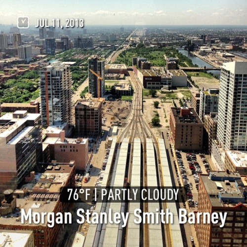 Looking south from the 37th flr. #myjob #mycity #summertime #weather #instaweatherpro  #chicago #unitedstates