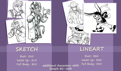 yunisverse:Hey guess what! I’ve opened up COMMISSIONS! To get PAID!I do illustrations, express