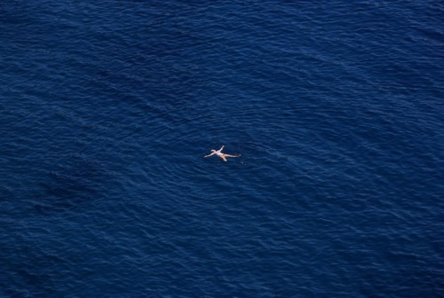 Floating in the Aegean Sea