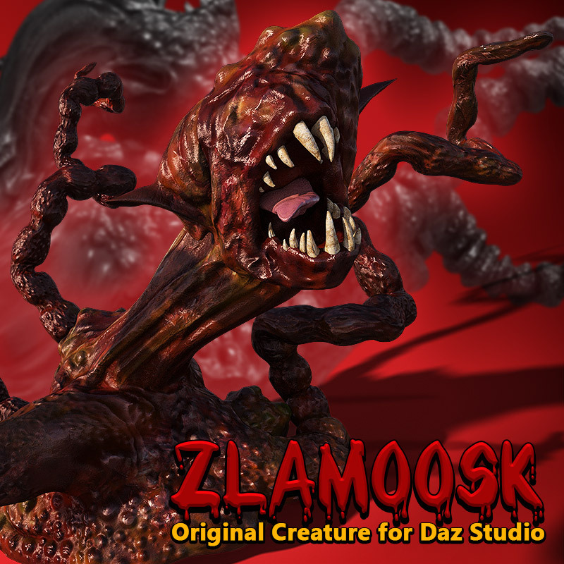 ZLAMOOSK standalone character for Daz Studio created by powerage! This creature goes