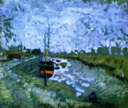 bofransson:  Barge on the Canal Pierre Bonnard