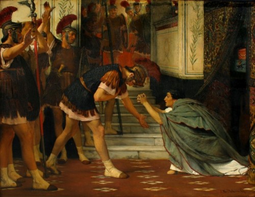 vinterkosmos:Claudius SummonedSir Lawrence Alma-Tadema