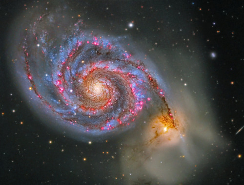 just&ndash;space: Whirlpool Galaxy by Alessandro Falesiedi js