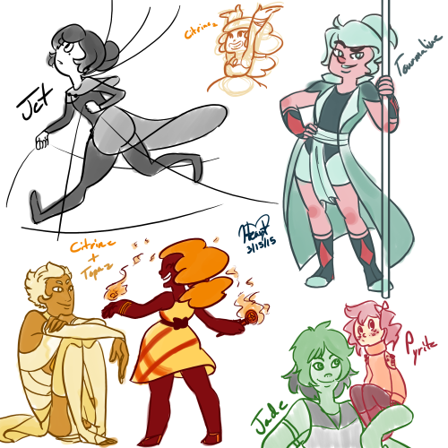 I just really wanted to draw all my friends’ gems that they’re making along with my own (even if som