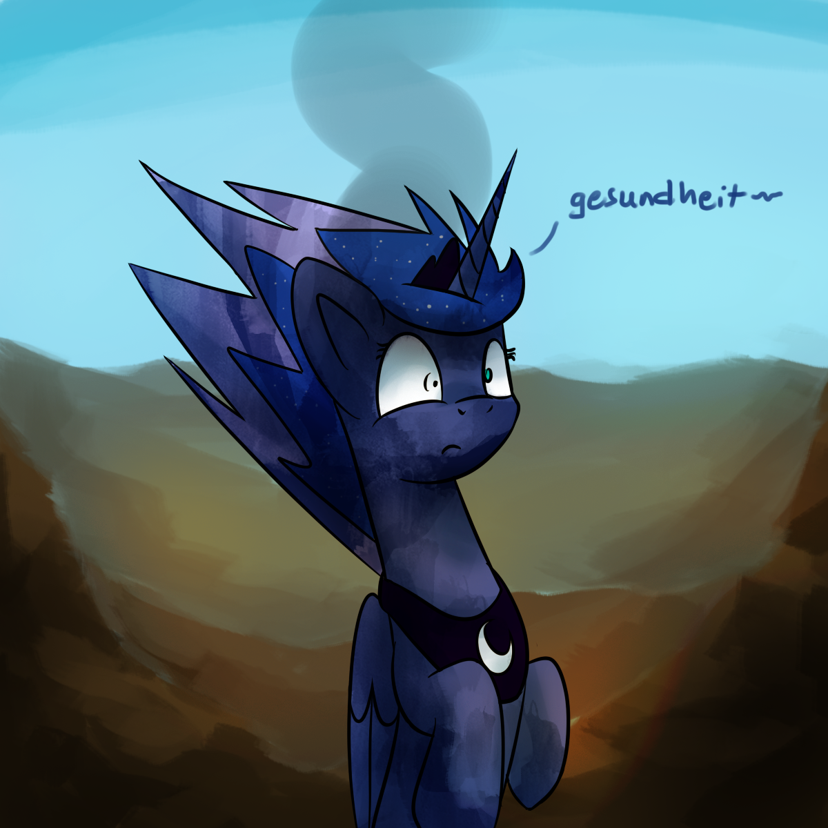 asksunshineandmoonbeams:  Celestia: *sniff* Hay fever too…Luna: …  XD
