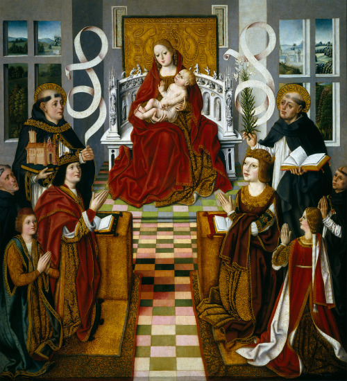Madonna of the Catholic Monarchs by the Master of the Catholic Kings, 1491-93, Spain