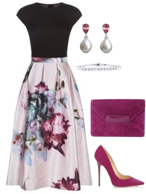 Untitled #1891 by kellyk4 featuring high heel shoesTed Baker pink dress, $430 / Jimmy Choo high heel