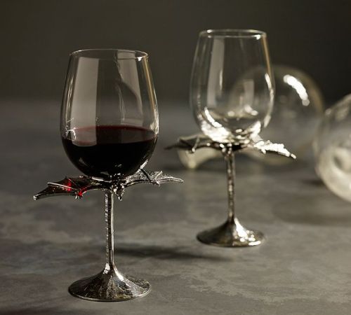 gothiccharmschool:  theeverydaygoth:  Someone please stop me from blowing my budget on Potter Barn’s Halloween stuff [more on my blog]  I do not need those wine glasses I do not need those wine glasses I do not need those wine glasses  THREAT LEVEL: