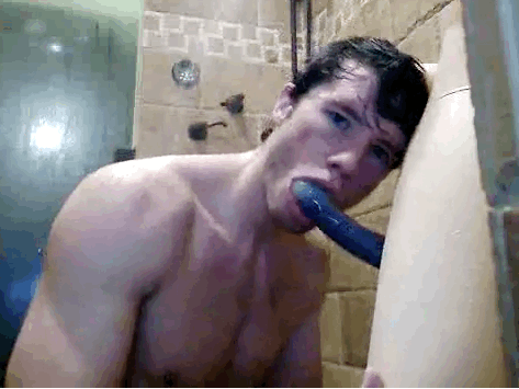 Suckin&rsquo; on a dildo