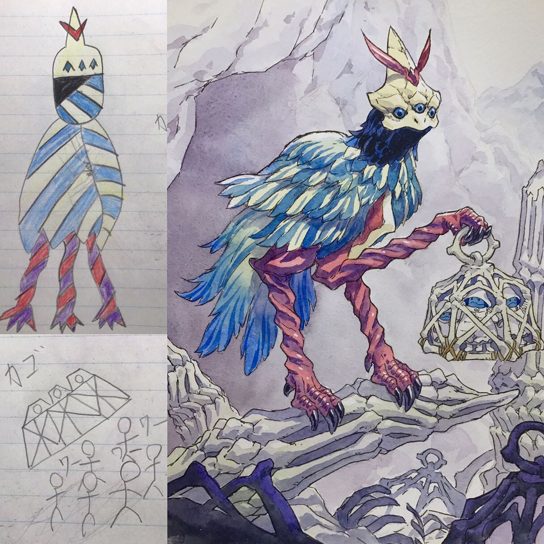 catchymemes:  Father uses sons’ drawings as inspiration for anime transformations