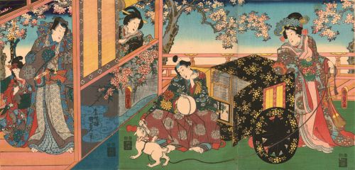 Utagawa Kunisada II (1823–1880)Kashiwagi from the series The False Murasaki’s Rustic Gen
