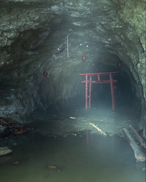 Abandoned Tori Gate Found In Japanese Tunnel