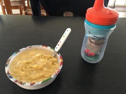 little-daddy-connor:  Having a Little Day. My favie lunch - packet pasta. (I’m too little to make myself anything else 🙈) With stwawbewwy milk in my fav sippy. Then snackies for afters!! Chippies, smarties, rice crispy choccy, and a mooslie bar 😋