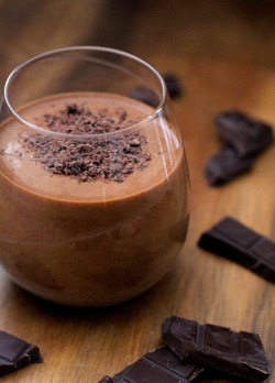 chocolateguru:  Healthy Chocolate Mousse Smoothie 
