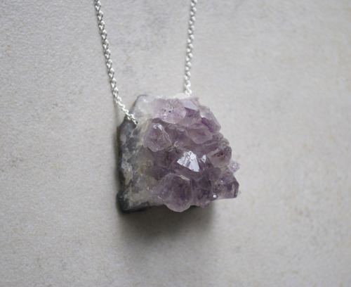 shopbenji - One-of-a-kind natural amethyst necklaces have been...