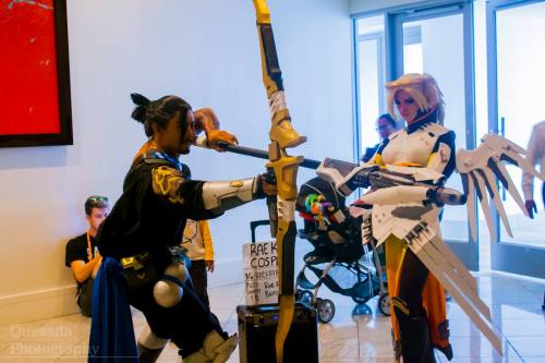 nightmareloki:  raekaytho:  My (unfinished) Hanzo cosplay from Overwatch taken at Dragoncon! The Mercy cosplayer is @killersgrinon.  SUPER well done, dude!! I can’t wait to see how it looks when finished completely! Ahh! Making me want to try for a