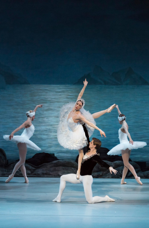 Viktoria Tereshkina and Vladimir Shklyarov in Swan Lake, Mariinsky Ballet, January 2015. © Jack