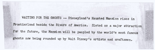 Porn photo yourland:  Haunted Mansion publicity clipping,