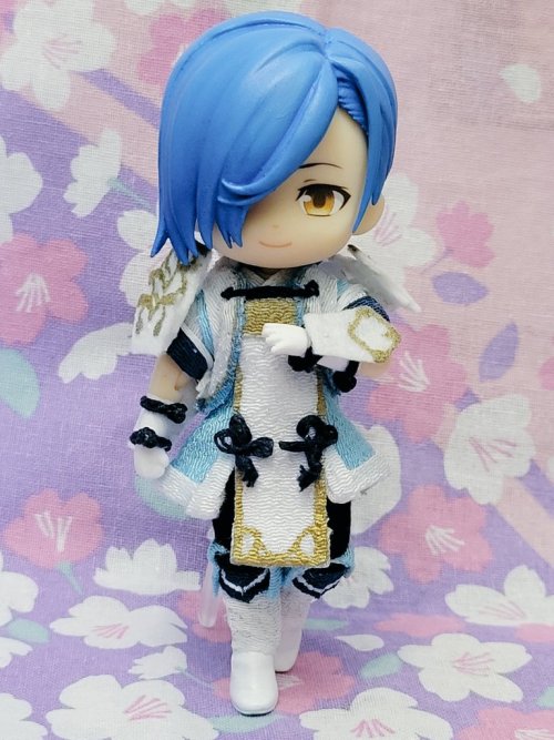 flamingopuuuunch:Custom Nendoroid doll of Shigure from Fire Emblem Fates!